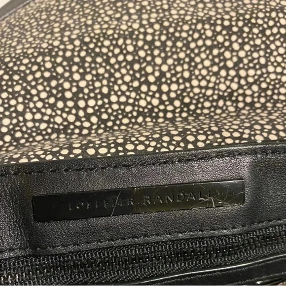 Loeffler Randall multicolors leather/ embossed crossbody handbag - Picture 6 of 10